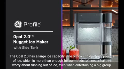 GE Profile Opal 2.0 Countertop Nugget Ice Maker with Side Tank