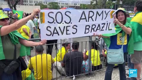 Las protestas bolsonaristas en Brasil continúan, aunque ahora con menor intensidad • FRANCE 24