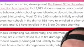 2000 Children Still Missing in Maui