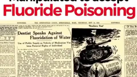 Fluoride disables the willpower section of the brain