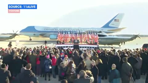 President Trump’s final flight on Air Force One on January 20, 2021