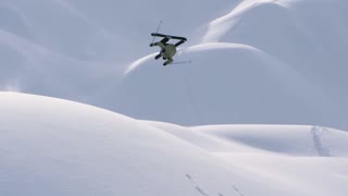Sledding and skiing . Epic video