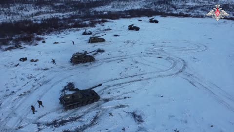 Northern Fleet's artillery operators continue the deNAZIfication training