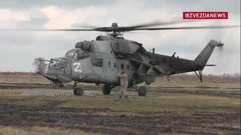 Assault helicopter supports allied offensive
