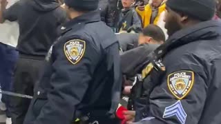 Clash erupts between law enforcement officers and illegal aliens at migrant shelter in New York City