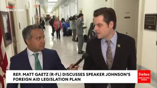 BREAKING NEWS: Matt Gaetz Torches Speaker Johnson For 'Abject Surrender' On Foreign Aid Funding