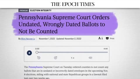 240416 Win Over Undated Mail-In Ballots- PA Supreme Court Orders Them Set Aside Not To Count.mp4