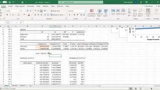 MATH 810 Simple Linear Regression in Excel