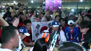 Ecstatic South Korea fans celebrate World Cup success