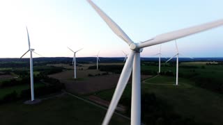 Drone provides unique and stunning look at giant wind turbines