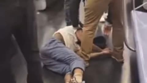 Fresh Footage of Jordan Neely in N.Y. subway fiasco.