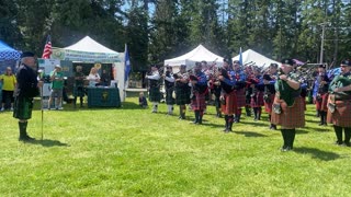 Tacoma Highland Games 2023 - Olympia Highlanders at Massed Bands