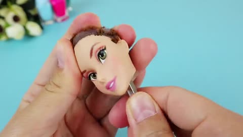 Barbie Doll Makeover Transformation ~ DIY Miniature Ideas for Barbie ~ Wig, Dress, Faceup, and More!