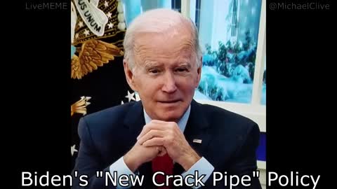 Biden debuts FREE Crack Pipes!