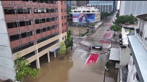 Drone Footage of Houston after Hurricane Beryl