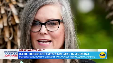 Democrat Katie Hobbs projected to win Arizona governor’s race l GMA
