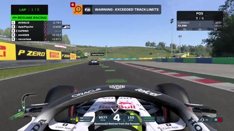Opening Lap of a Formula 1 Ranked Race