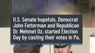 Dr. Mehmet Oz, John Fetterman Cast Votes | NBC10 Philadelphia Rumble Shorts