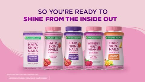 Nature's Bounty Hair, Skin & Nails with Biotin and Collagen, Citrus-Flavored Gummies Vitamin
