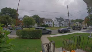 Car Flips on Quiet Street