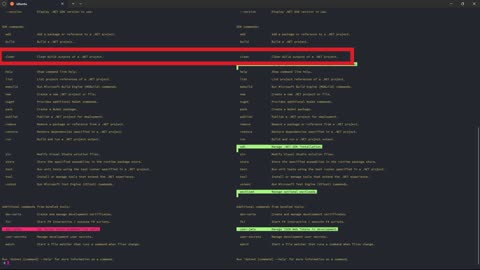 Diff dotnet --help Output to Discover Changes Between Versions