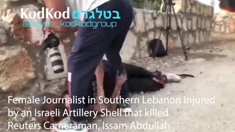 Female Journalist in Southern Lebanon Injured IDF Artillery Shell