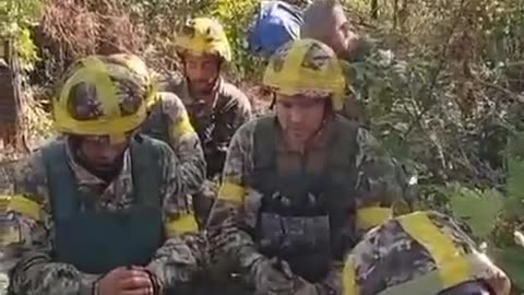 Colombian mercenaries of the Armed Forces of Ukraine pray