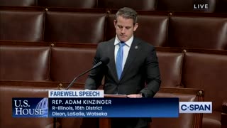 RINO Adam Kinzinger Delivers CRINGEY Final Address