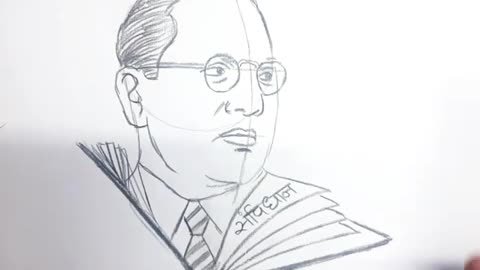 How to draw Dr. Ambedkar Drawing