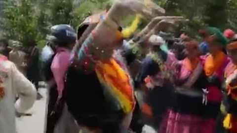 Kalash women in traditional festival