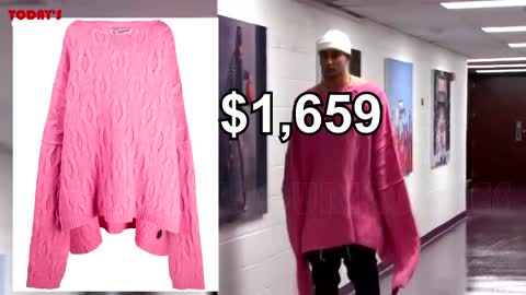 NBA's star Kyle Kuzma is roasted for wearing giant $1,700 pink sweater to Wizards game