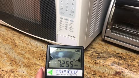 Microwave oven radiation meter