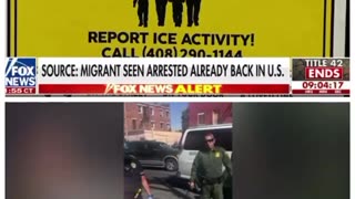 Migrant seen arrested already back in the US