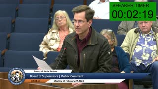 Michael English to Board of Supervisors 27 Feb 2024