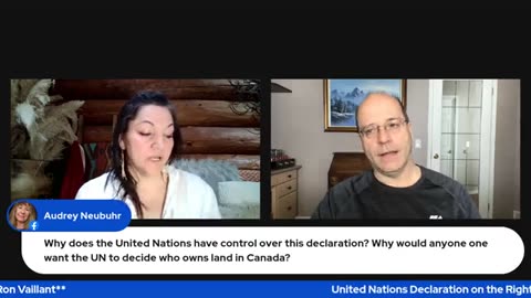 Serena Freedombear discusses UNDRIP with Ron Vailiant