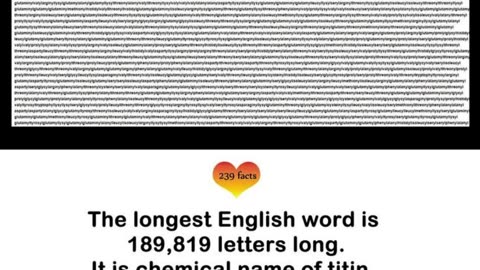 The Longest English Word #shorts #youtubeusers #youtubegrowth