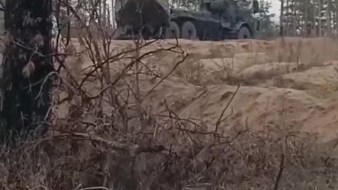 Swedish 155-mm Archer Self-Propelled Gun Somewhere in Donbas