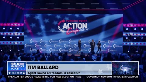 Tim Ballard receives standing ovation at the Turning Point Action Conference