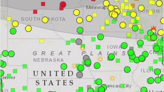 Update we have red in Minnesota regarding air quality