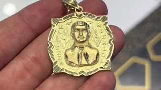 Real Gold Jesus Malverde De Sinaloa Pendants