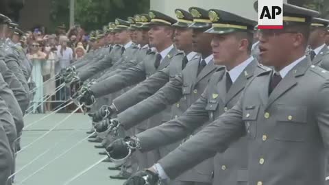 Brazil's Bolsonaro attends military ceremony