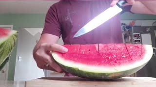 HOW TO CUT A WATERMELON TO PERFECTION