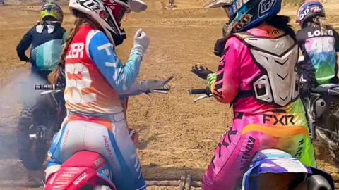 Cuteness when competing in motocross