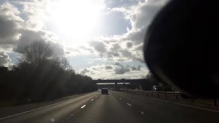 MOTORWAY Driving. SOUTH England.