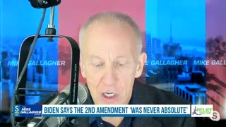 Biden states that the Second Amendment was "never absolute" and that you "couldn't buy a cannon" when it was established.