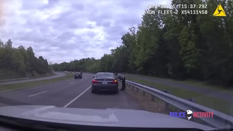 Dashcam Shows Out-of-Control Car Nearly Hit Fairfax Officer in Wild Crash