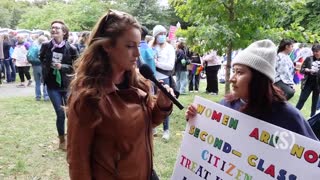 Abortion Law means this protester has to choose carefully who she has sex with...DUH!