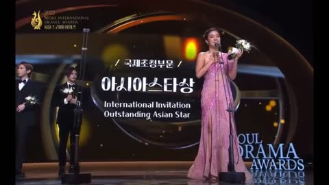 Belle Mariano receives her Outstanding Asian Star Award at Seoul International Drama Awards 🥳💖