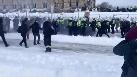 Freedom Convoy | CANADIANS BEING GASSED BY POLICE FOR PEACEFUL PROTEST