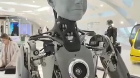 Futuristic Robots on display at ' Museum of the Future